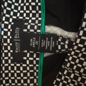 WHITE HOUSE BLACK MARKET checked pants